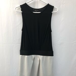 Bcbg Maxazria Black & Light Grey Sleeveless Dress. EUC